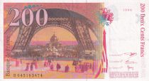 France 200 Francs - Gustave Eiffel - Tour Eiffel - 1996 - Lettre B - SUP - F.75.02