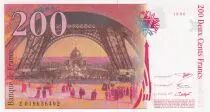 France 200 Francs - Gustave Eiffel - Tour Eiffel - 1996 - Lettre E - F.75.02