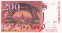 France 200 Francs - Gustave Eiffel - Tour Eiffel - 1996 - Lettre G - F.75.02