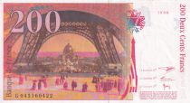 France 200 Francs - Gustave Eiffel - Tour Eiffel - 1996 - Lettre G - SUP - F.75.03b