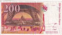 France 200 Francs - Gustave Eiffel - Tour Eiffel - 1996 - Lettre L - F.75.02