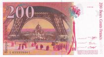France 200 Francs - Gustave Eiffel - Tour Eiffel - 1996 - Lettre L - F.75.02