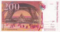 France 200 Francs - Gustave Eiffel - Tour Eiffel - 1996 - Lettre P - F.75.02