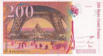 France 200 Francs - Gustave Eiffel - Tour Eiffel - 1996 - Lettre R - F.75.03b