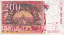 France 200 Francs - Gustave Eiffel - Tour Eiffel - 1997 - Lettre L - F.75.04b