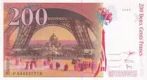 France 200 Francs - Gustave Eiffel - Tour Eiffel - 1997 - Lettre P - F.75.04a
