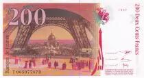 France 200 Francs - Gustave Eiffel - Tour Eiffel - 1997 - Lettre T - F.75.04b