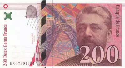 France 200 Francs - Gustave Eiffel l - 1996 - S�rie H.017