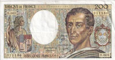 France 200 Francs - Montesquieu - 1981 - D.005
