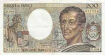 France 200 Francs - Montesquieu - 1981 - Serial D.008