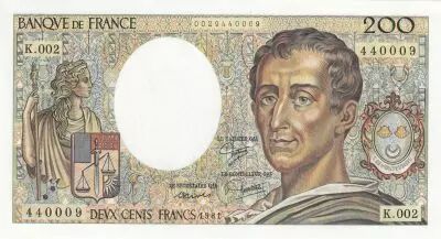 France 200 Francs - Montesquieu - 1981 - Serial K.002