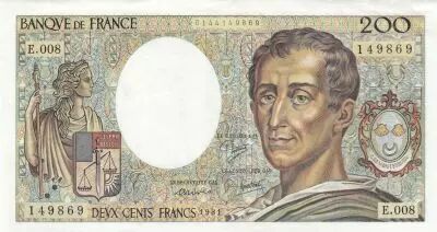 France 200 Francs - Montesquieu - 1981 - S�rie E.008