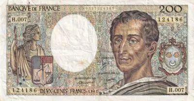 France 200 Francs - Montesquieu - 1981 - S�rie H.007