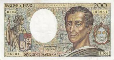 France 200 Francs - Montesquieu - 1981 - S�rie R.004