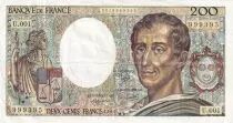 France 200 Francs - Montesquieu - 1981 - S&eacute;rie Y.001