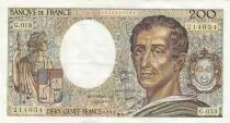 France 200 Francs - Montesquieu - 1982 - Serial G.013