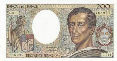 France 200 Francs - Montesquieu - 1982 - Serial L.011
