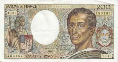 France 200 Francs - Montesquieu - 1982 - Serial T.012