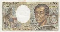France 200 Francs - Montesquieu - 1982 - S&eacute;rie M.009