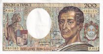 France 200 Francs - Montesquieu - 1982 - Série P.012 - F.70.02