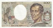 France 200 Francs - Montesquieu - 1983 - Serial E.021 - F.70.03