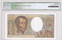 France 200 Francs - Montesquieu - 1987 - Serial E.046 - ICG 63UNC