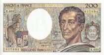 France 200 Francs - Montesquieu - 1987 - Serial X.055 - P.155