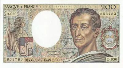 France 200 Francs - Montesquieu - 1987 - S�rie D.050