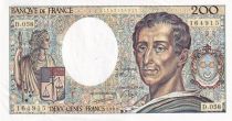 France 200 Francs - Montesquieu - 1988 - Serial D.058 - P.155