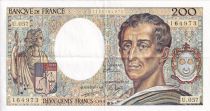 France 200 Francs - Montesquieu - 1988 - Serial U.057 - P.155