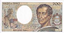 France 200 Francs - Montesquieu - 1989 - Serial U.073 - P.155