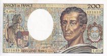 France 200 Francs - Montesquieu - 1989 - Serial Y.070 - P.155