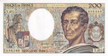 France 200 Francs - Montesquieu - 1989 - Serial Y.071 - P.155