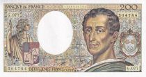 France 200 Francs - Montesquieu - 1990 - Serial G.077 - P.155