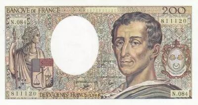 France 200 Francs - Montesquieu - 1990 - S�rie N.084 - F.70.10a