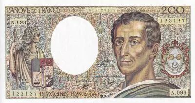 France 200 Francs - Montesquieu - 1990 - S�rie N.093 - F.70.10b