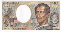 France 200 Francs - Montesquieu - 1991 - Serial H.089 - F.70.11