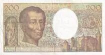 France 200 Francs - Montesquieu - 1992 - Serial U.101 - P.155