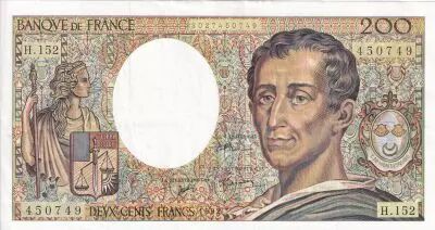 France 200 Francs - Montesquieu - 1992 - S�rie H.152 - F.70.12c
