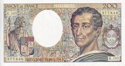 France 200 Francs - Montesquieu - 1992 - S�rie K.105 - F.70.12a