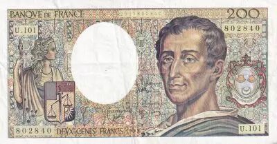 France 200 Francs - Montesquieu - 1992 - S�rie U.101 - F.70BIS.01