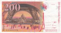 France 200 Francs Gustave Eiffel 1996 - Eiffel Tower - Serial E