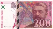 France 200 Francs Gustave Eiffel 1999 - Eiffel Tower - Serial H