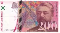 France 200 Francs Gustave Eiffel 1999 - Eiffel Tower - Serial J