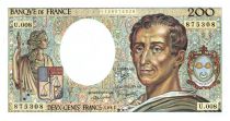 France 200 Francs Montesquieu - 1981 - Série U.008 - P.NEUF