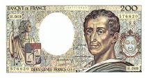 France 200 Francs Montesquieu - 1989 - Serial H.069 - Fay.70.09