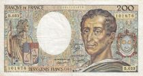 France 200 Francs Montesquieu 1985 - Série B.033