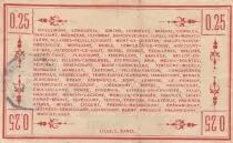 France 25 cent - War bond Péronne - 1915