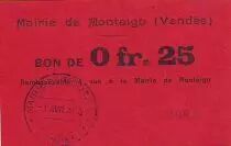 France 25 cent. Montaigu