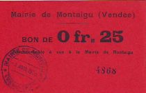 France 25 cent. Montaigu